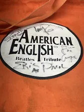 Autographed American English A Beatles Tribute Band Signed Tote Bag The Beatles