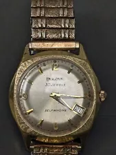 BULOVA Vintage 30 Jewels Self Winding 10K RGP Watch For Parts Repair