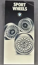 1977-1978-1979 BMW Sport Wheels Application Card 320i 530i 733i 630CSi Original