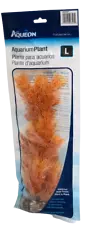 Aqueon Orange Foxtail Large Plant For Aquarium 13"L Weighted Base Decorative