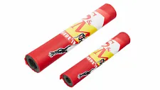 S&M SHIELD WHIP GIRL PADSET PADS RED 2 PIECE RETRO OLD SCHOOL BMX BIKE BIKES