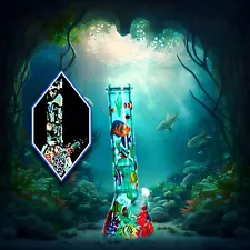 Glow in the Dark Under the Sea Beaker Bong for Tobacco