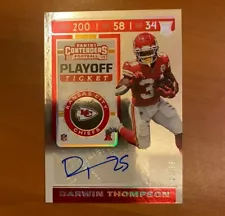 MINT 2019 Contenders Darwin Thompson Rookie Playoff Ticket /99 Auto RC KC Chiefs