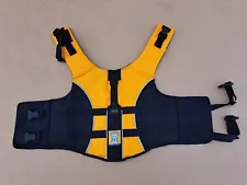 Ruffwear K9 Float Coat Dog Life Jacket Dog Flotation Vest Yellow Size Small EUC!