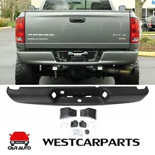 NEW Steel Black Rear Bumper Assembly For 2004-2008 Dodge Ram 1500 2500 3500