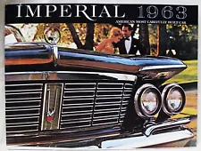 1963 CHRYSLER IMPERIAL AUTOMOBILE CAR ADVERTISING SALES BROCHURE GUIDE VINTAGE