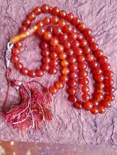 Unchecked PRAYER BEAD, 100 beads ~ 73 gr. Bigger piece is broken