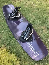 Evolution Vintage WAKEBOARD w/ Bindings 142cm x 42cm (L56” x W16”)