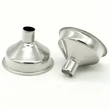 2pc SET FLASK FUNNEL Stainless Steel Whiskey Hip Pocket Alcohol Liquor Filler