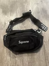 Supreme SS18 Nylon Waist Crossbody Bag BLK