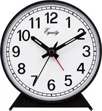 New ListingEquity 14075 Black Analog Wind-Up Alarm Clock