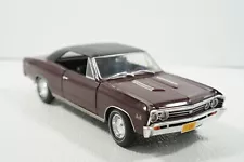 ERTL 1967 Chevelle 1:18 Purple Plum on Black Diecast Car