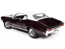 1970 Buick GS Stage 1 Burgundy Mist Metallic with White Top and Interior "Muscle