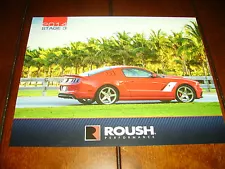 2014 ROUSH STAGE 3 MUSTANG SALES SHEET / BROCHURE