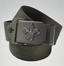 Scouts BSA Web Uniform Belt, Cut to Size and Adjustable (60”) NEW & UNUSED