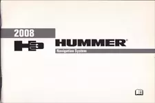 2008 Hummer H3 Navigation System Owners Manual User Instruction Guide Book