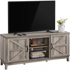 Wooden TV Stand for 65" TV,Entertainment Center w/Storage Cabinet for LivingRoom