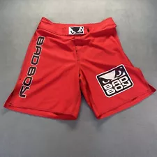 Bad Boy Pro Series Mens Shorts 34 Red MMA Grappling UFC Training Performance