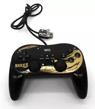 Official Nintendo Wii Sengoku Musou 3 Black Pro Controller OEM Wii RVL-005