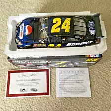 #24 JEFF GORDON DUPONT PEPSI STUFF 2008 ACTION 1/24 AUTOGRAPHED 1 OF 216