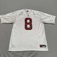 Vintage Nike Team Alabama Crimson Tide Football Jersey 8 White Large