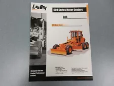 Leeboy 685 Motor Grader Color Sales Brochure 4 Pages