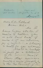 EDWARD Z.C. "NED BUNTLINE" JUDSON - AUTOGRAPH LETTER SIGNED 04/05/1881