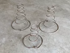 Old Bed Springs (3 pcs) for Crafts & Rusty Decor Projects - 2 Different Sizes