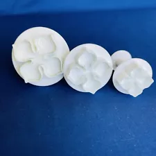 Set of 3/Hydrangea Flower Plunger Cutters/Cake Decorating/Fondant/Gum Paste