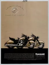 Kawasaki Vulcan Drifter 800cc 1500cc Motorcycle Promo 2000 Full Page Print Ad