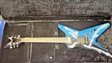 Dean Dimebag Dime From Hell Darrell ML Electric Guitar - Blue/Lightning W/Case