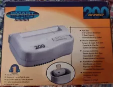 Smart Shred 200 Vintage Compact Paper Shredder Box And Instruction Booklet Works