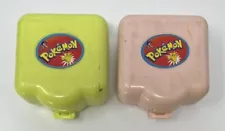 Pokemon 1997 Nintendo Tomy Polly Pocket Playset Vintage Yellow & Pink 3 Figures