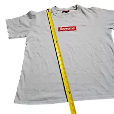 Supreme 20th Anniversary Box Logo T-Shirt Mens Gray Short Sleeve Size M