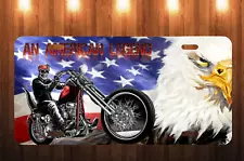 An American Legend Motorcycle License Plate. USA MADE