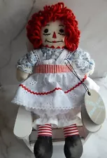 Authentic Raggedy Ann & Andy set 10" tall hand made. Collectors / Heirloom idea!