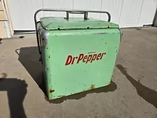 vintage Dr Pepper cooler