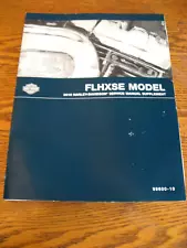 2010 Harley-Davidson FLHXSE Service Manual Supplement CVO Street Glide OEM (For: 2010 Street Glide)