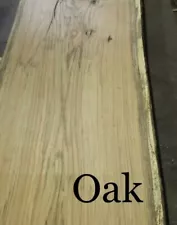 White Oak (Post Oak) Live Edge Slabs / Dried, Flattened, Planed / Various Sizes