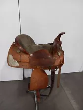 Horse Riding Saddle Beige & Brown