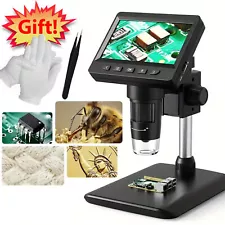 TKDMR 4.3" Coin Magnifier 1000x LCD Digital Microscope USB microscope for adults