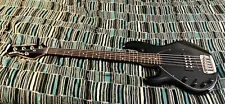 Music Man Ray5 Stingray 5 String Bass, Black Left handed