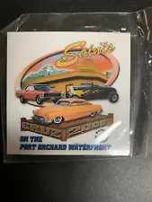 Saints Car Club CRUZ 2008 Car Show Dash Plaque - Port Orchard, WA. New. 2.5" sq.