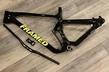 FRAMED PIEDMONT Carbon Full Suspension Mountain Bike Frame 29" Sz XL 150cm/160cm