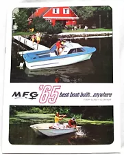 MFG BOATS CATALOG ADVERTISING SALES INFORMATIONAL BROCHURE GUIDE 1965 VINTAGE