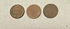 Two Cent Coins dated 1865 (3) Civil War Coins