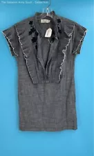 COACH Women's Chambray Short Prairie Dress Size-0 (MSRP$495.00)