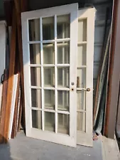 INTERIOR / EXTERIOR SINGLE 15 LITE FRENCH DOOR 36 X 83 1/2 WE SHIP!!!!!!!!!!