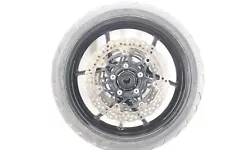 2009 Kawasaki Ninja Zx6r Zx600r Oem Front Wheel Rim Disc Brake Straight