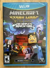 Minecraft: Story Mode The Complete Adventure Nintendo Wii U New Sealed Unopened